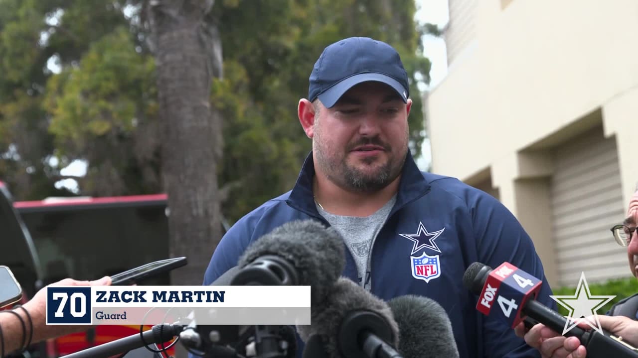 Dallas Cowboys Offensive Lineman Zack Martin Absent from Training Camp, but  Provides Support to Team - BVM Sports