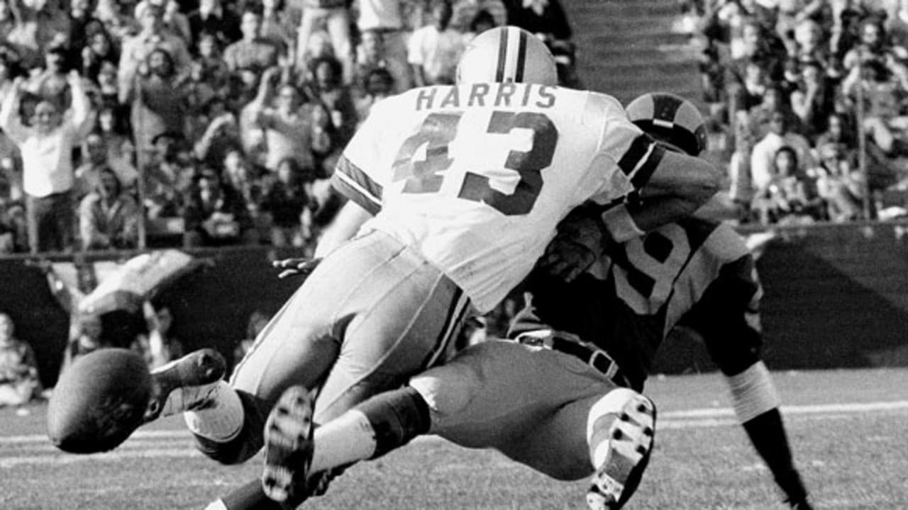 Charlie Waters returns an interception in this 1977 playoff game