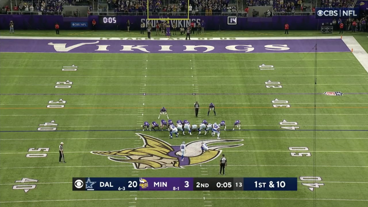 Brett Maher's GW Field Goal Sneaks Inside Uprights