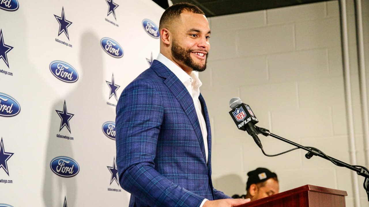 Hyped up Dak Prescott hilariously cusses in postgame interview after Cowboys'  big win