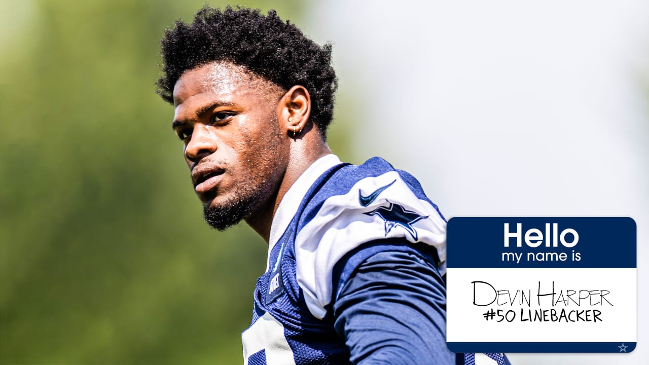 Dallas Cowboys linebacker Devin Harper (50) runs during an NFL preseason  football game against the Los Angeles Chargers Saturday, Aug. 20, 2022, in  Inglewood, Calif. (AP Photo/Kyusung Gong Stock Photo - Alamy