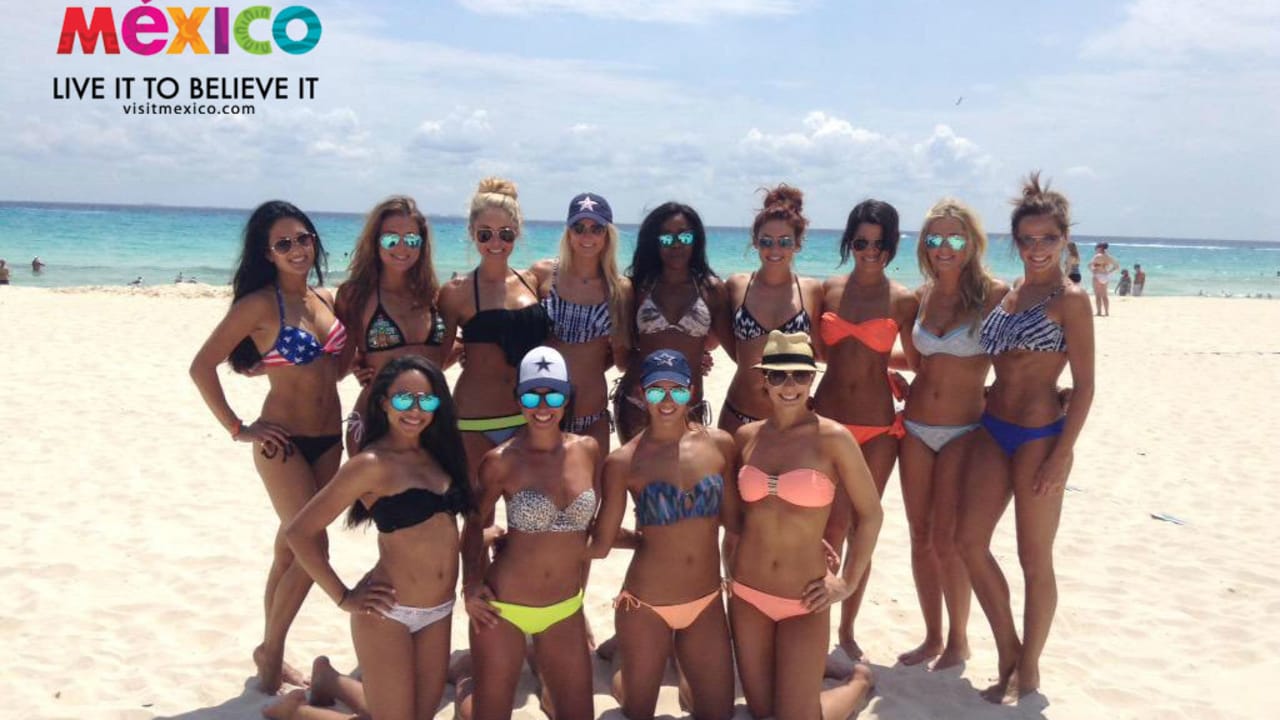 Dallas Cowboys LOOK: Cheerleaders Shoot Swim Calendar In Mexico