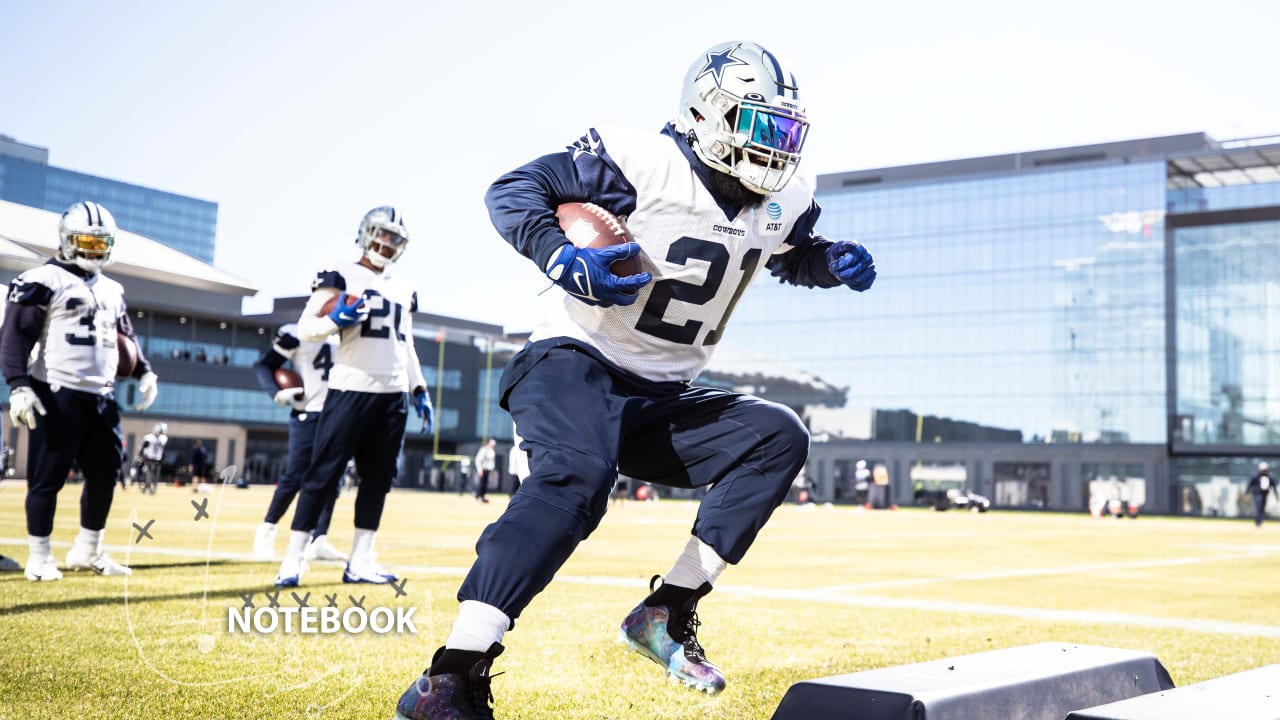 Watch Ezekiel Elliott play QB in a bucket hat, celebrate a pass to