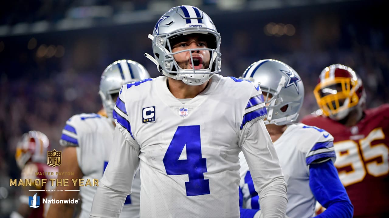 Cowboys QB Dak Prescott nominated for Walter Payton NFL Man of the Year  Award - Blogging The Boys