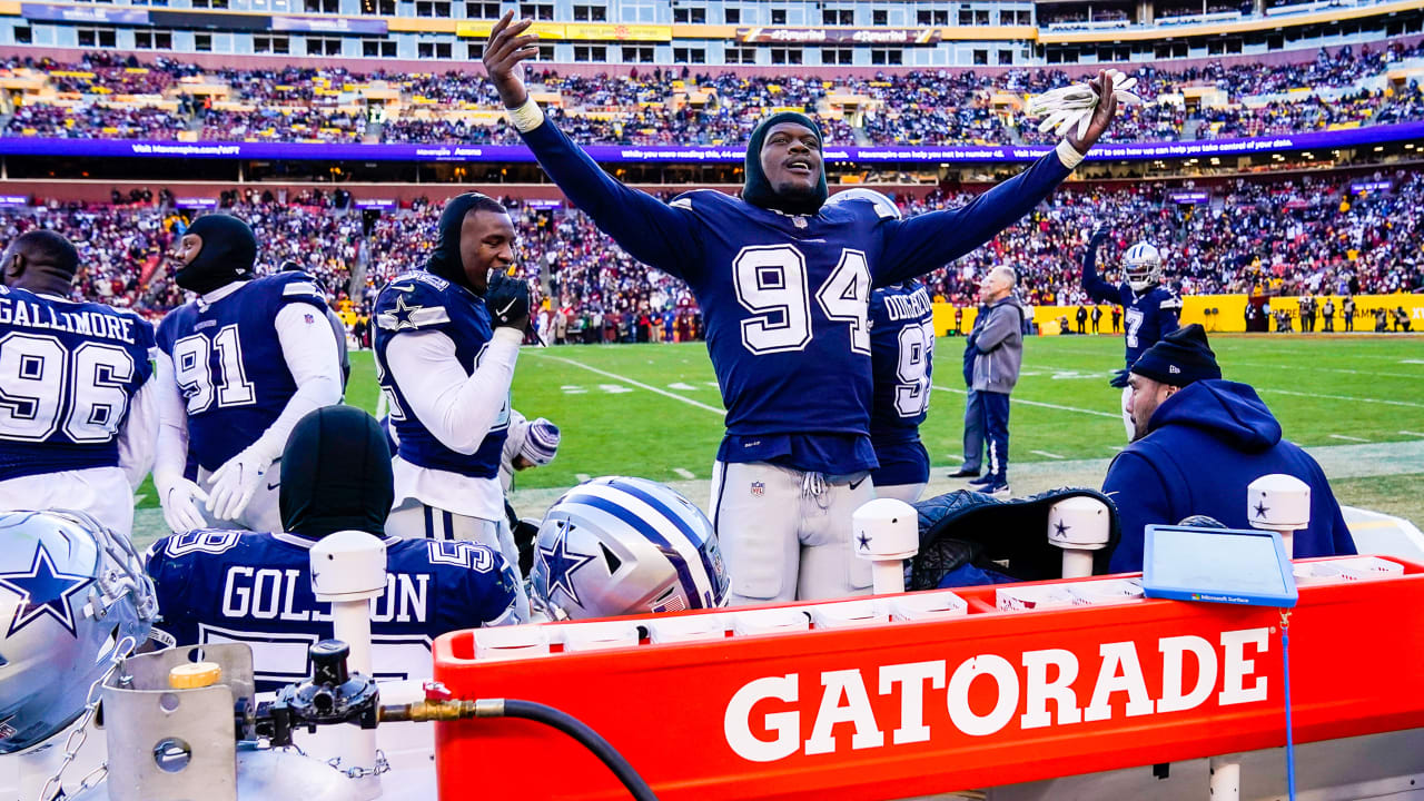 The Dallas Cowboys brought their own benches to Washington for