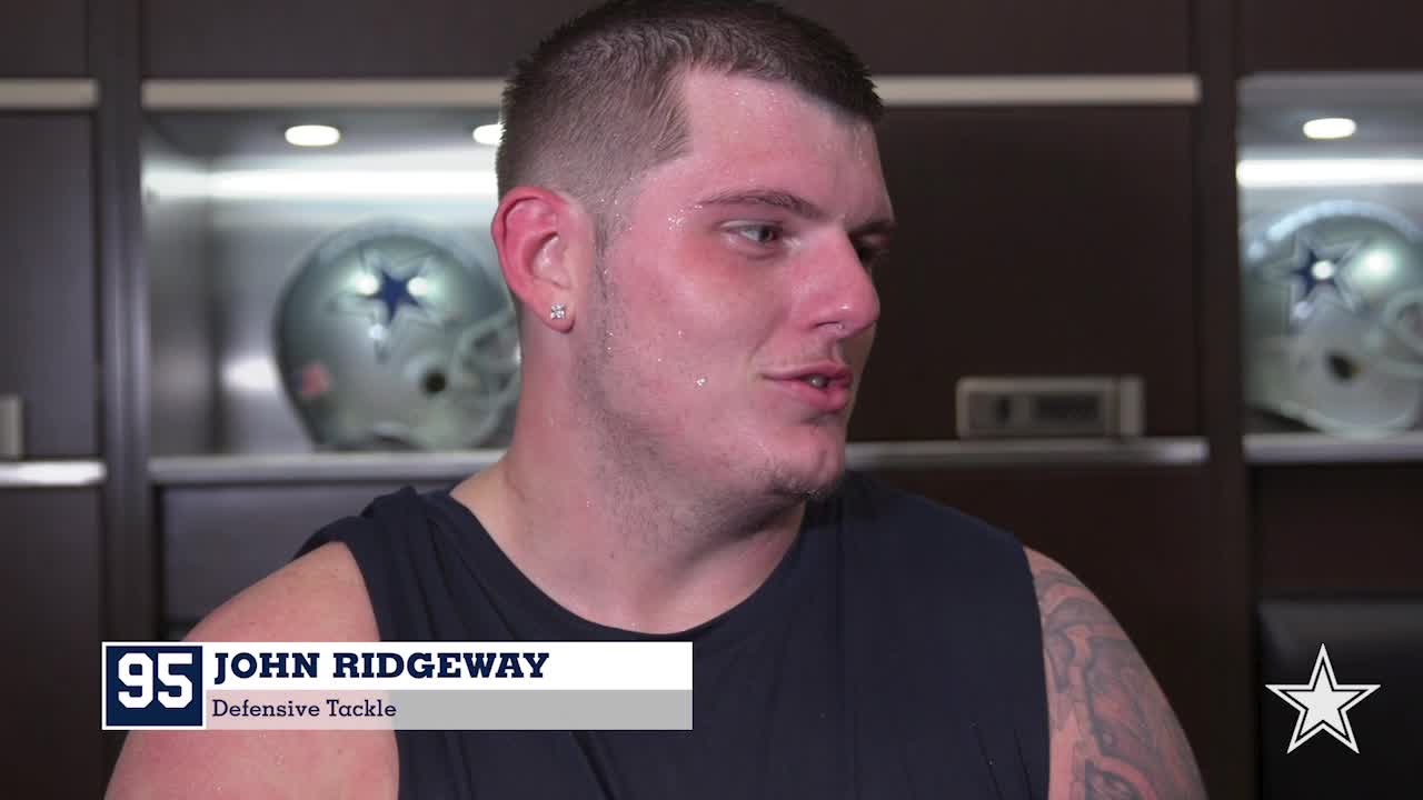 Rookie DT John Ridgeway to beef up after heat, speed of early practice