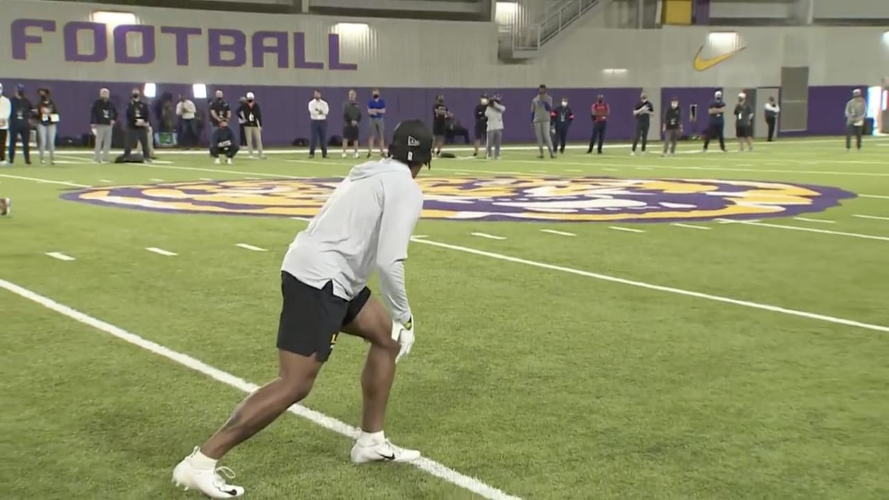 LSU WR Ja'Marr Chase Pro Day Highlights