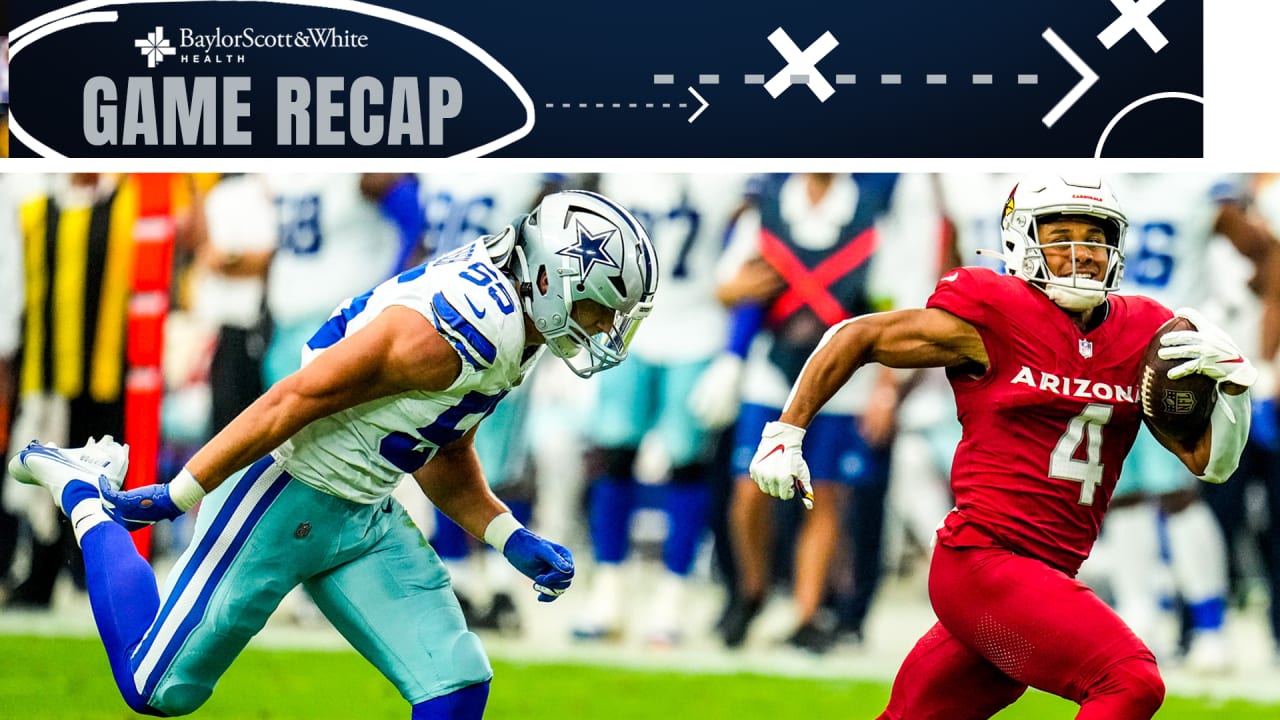Game Recap Cowboys fall to Cardinals, 2816