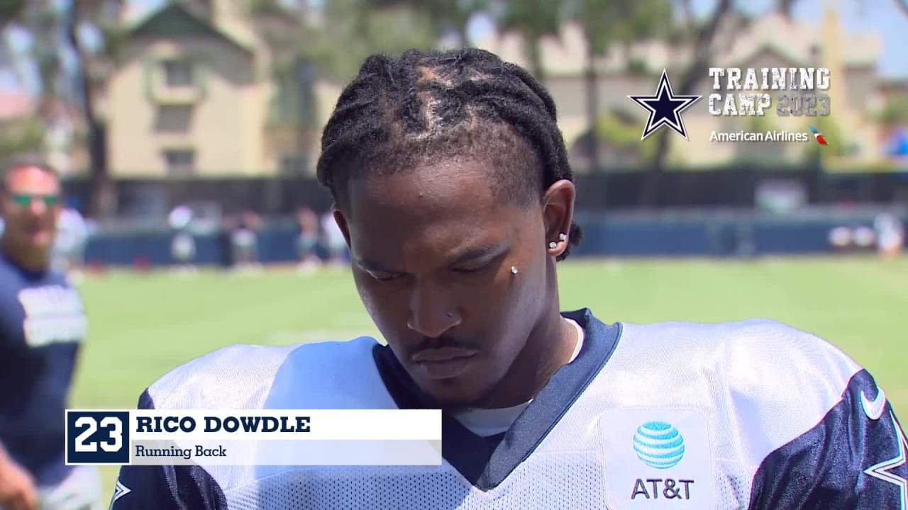 Dallas Cowboys running back Rico Dowdle (23) scores a touchdown