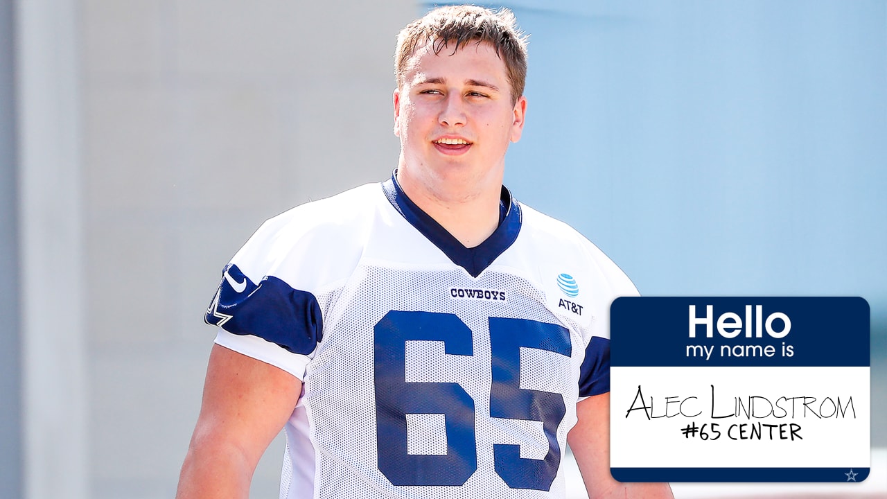 Dallas Cowboys center Alec Lindstrom (65) is seen after an NFL