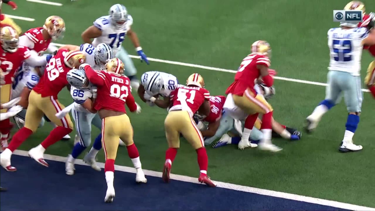 DeMarcus Lawrence Impressive Strip-Sack vs SF