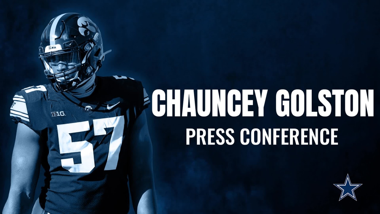 Chauncey Golston Draft Day Conference Call