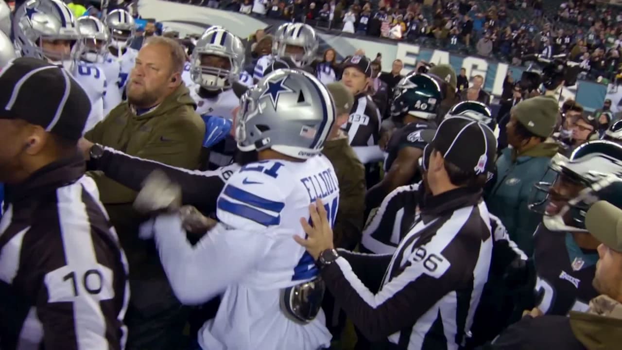 The Dallas Cowboys prepare for the playoffs as the Eagles celebrate.