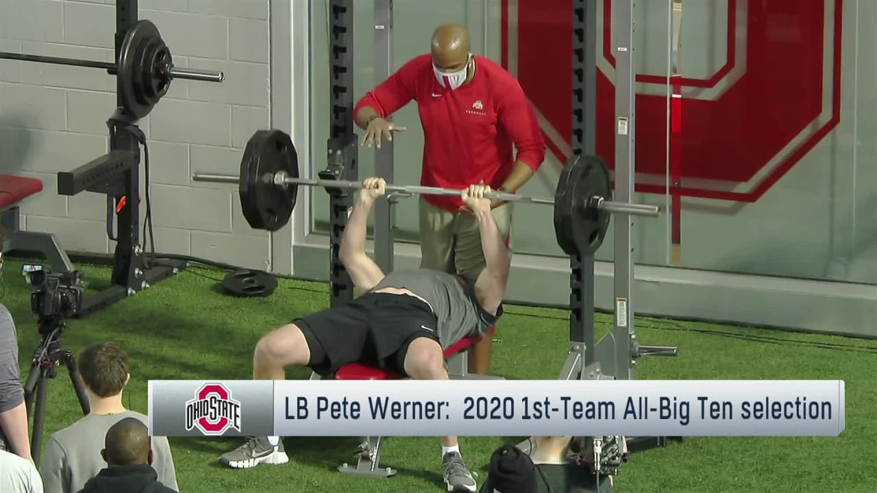 Pete Werner Ohio State Pro Day Highlights 2021