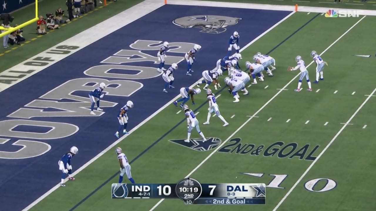 Tony Pollard Plows Ahead for Touchdown vs Colts