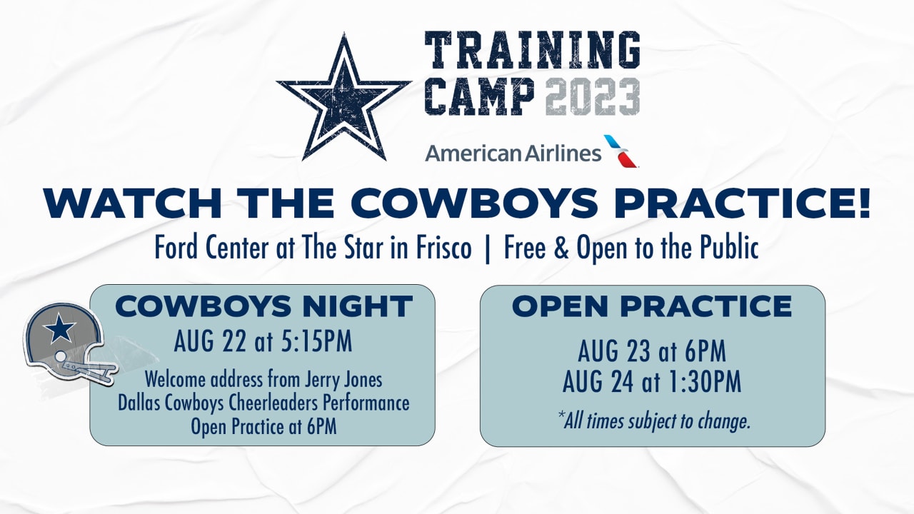 Dallas Cowboys practices open to fans at The Star in Frisco