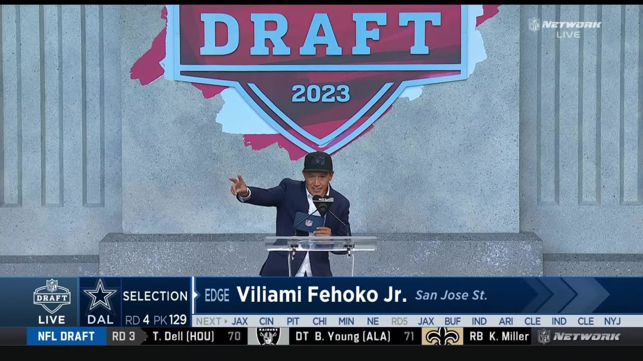 In the #2023nfldraft the #dallascowboys select #viliamifehoko Jr