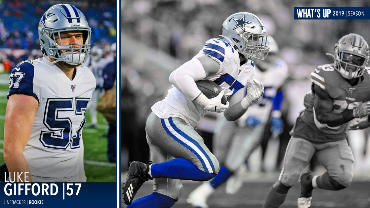 Dallas Cowboys linebacker Luke Gifford (57) is seen during an NFL