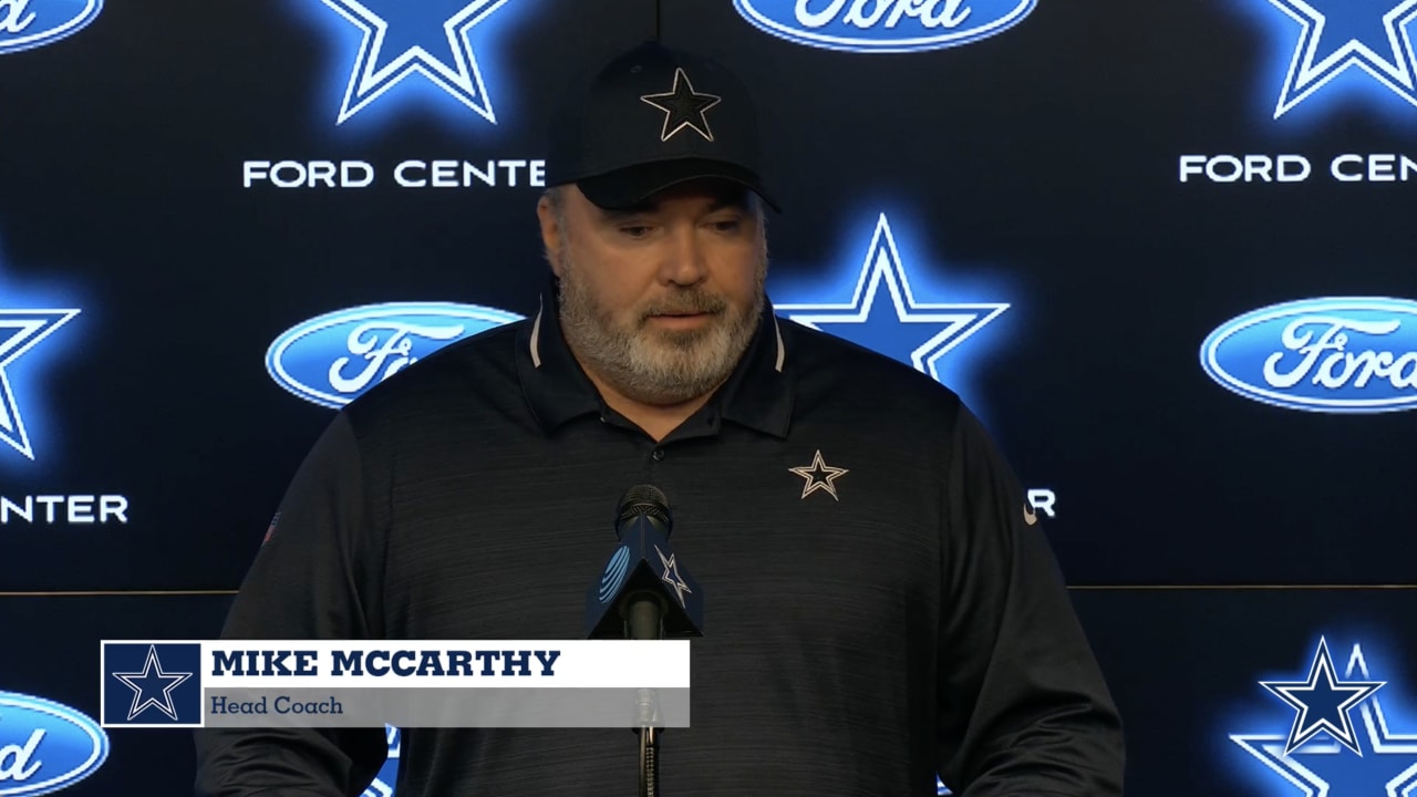 Cowboys head coach Mike McCarthy 'surprised' by positive COVID-19 test