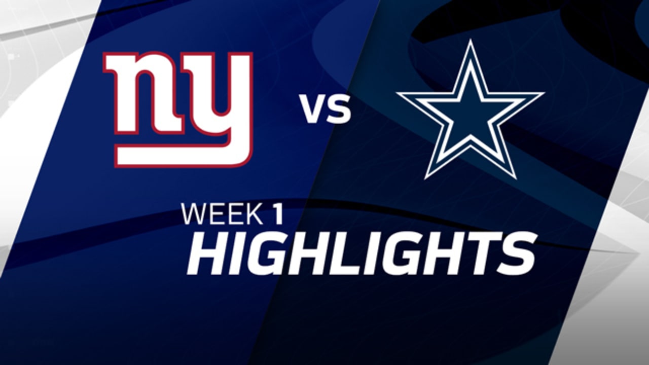 Notes & Stats: Giants vs. Cowboys Week 1 Recap