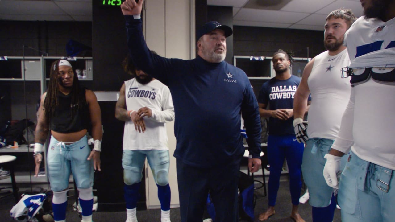 Dallas Cowboys cheerleaders celebrate in locker room