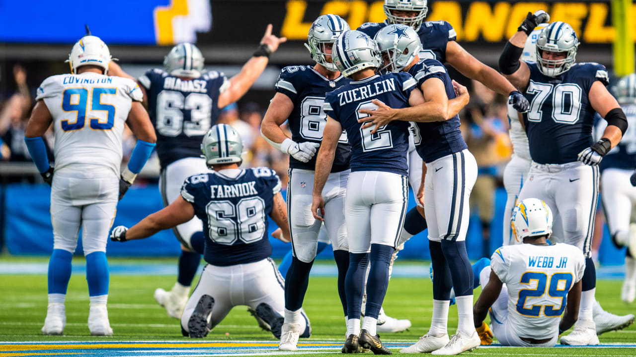 Zuerlein makes 56-yarder on last play, Cowboys beat Chargers