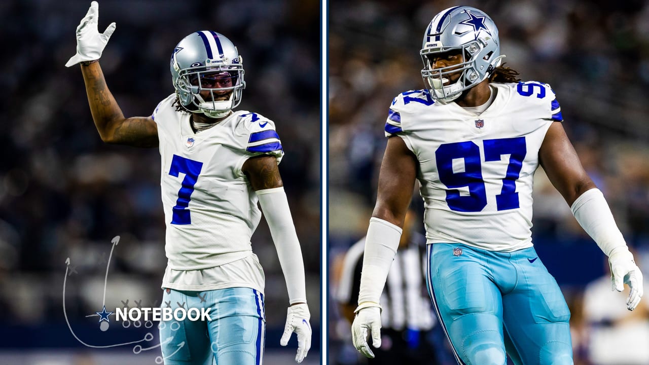 Dallas Cowboys defensive tackle Osa Odighizuwa (97) is seen after an NFL  football game against the Chicago Bears, Sunday, Oct. 30, 2022, in  Arlington, Texas. Dallas won 49-29. (AP Photo/Brandon Wade Stock Photo -  Alamy