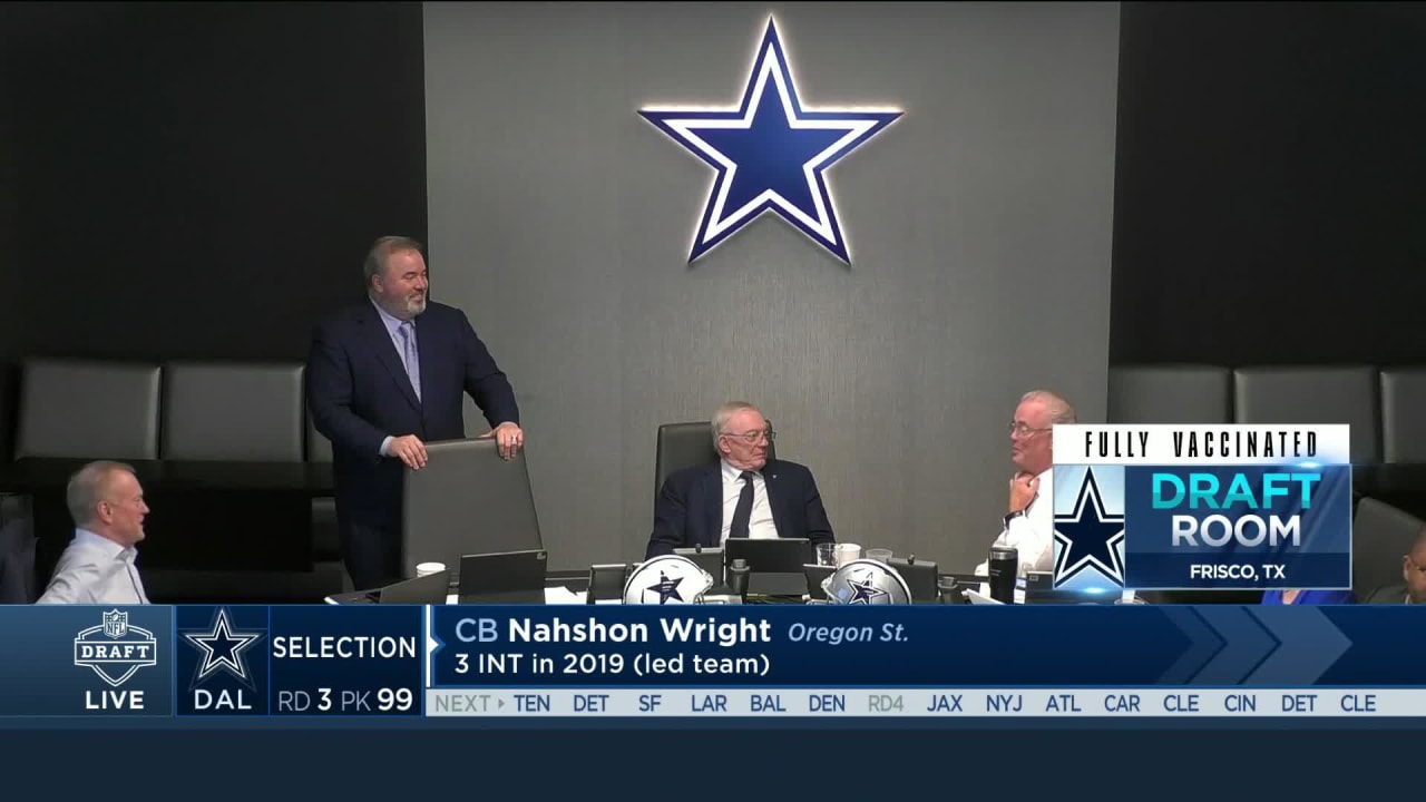 Cowboys Select Nahshon Wright With No. 99 Pick