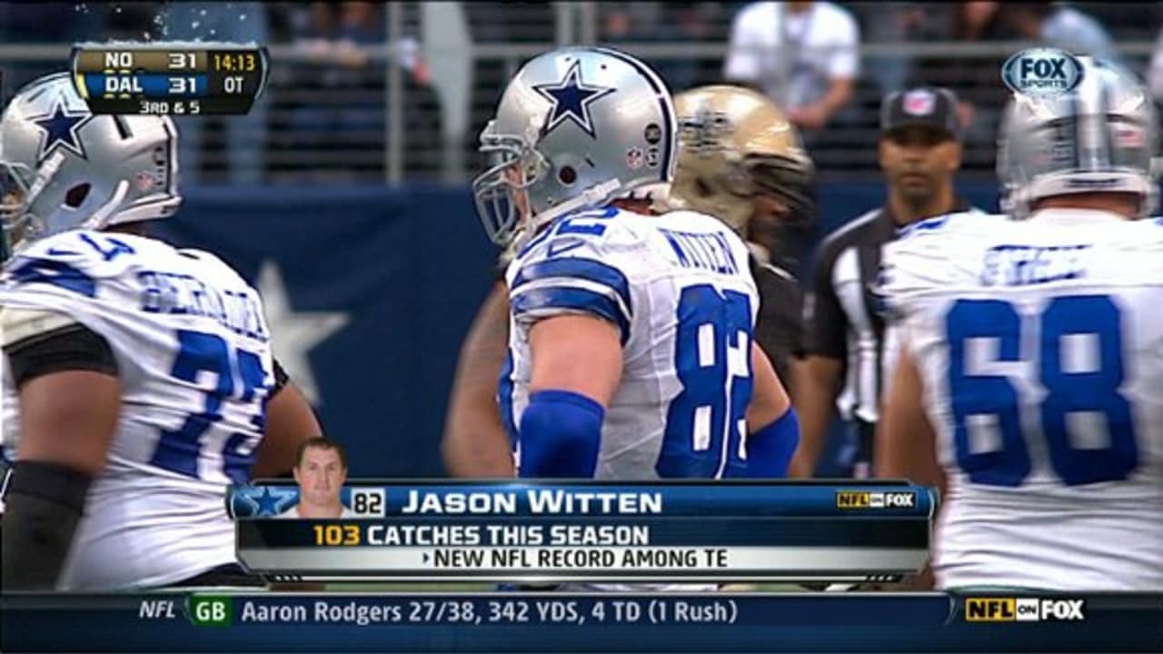 Jason Witten closes in on single-season catch record - NBC Sports