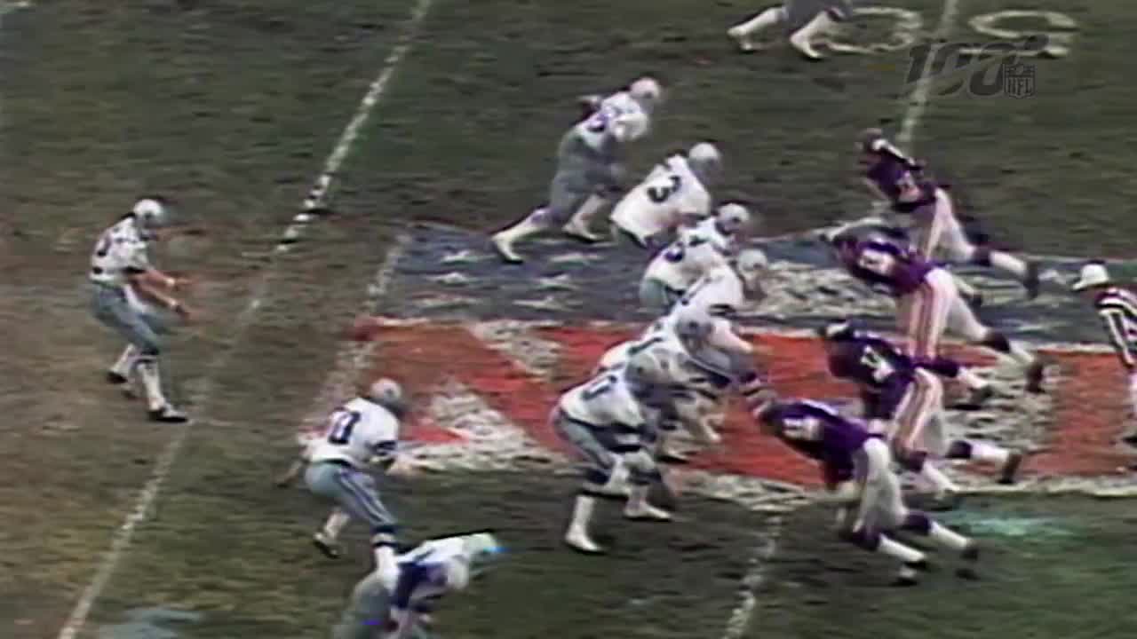 Staubach's 'Hail Mary' Cowboys vs. Vikings 1975 Divisional Round Game  highlights 