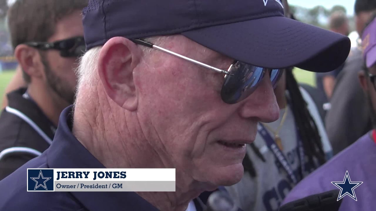 Jerry Jones gives his observations on the first week of #CowboysCamp in Oxn...