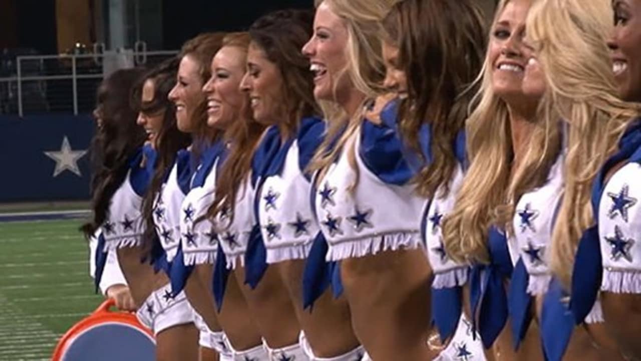 Dallas Cowboys cheerleaders do ALS Ice Bucket Challenge (GIF)