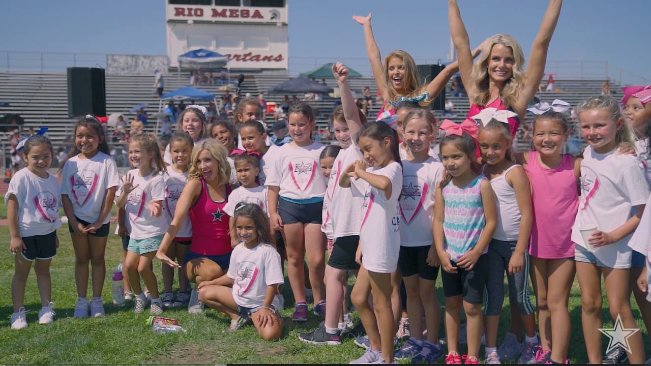 Dallas Cowboys Cheerleaders Lead Youth Camp In Oxnard California