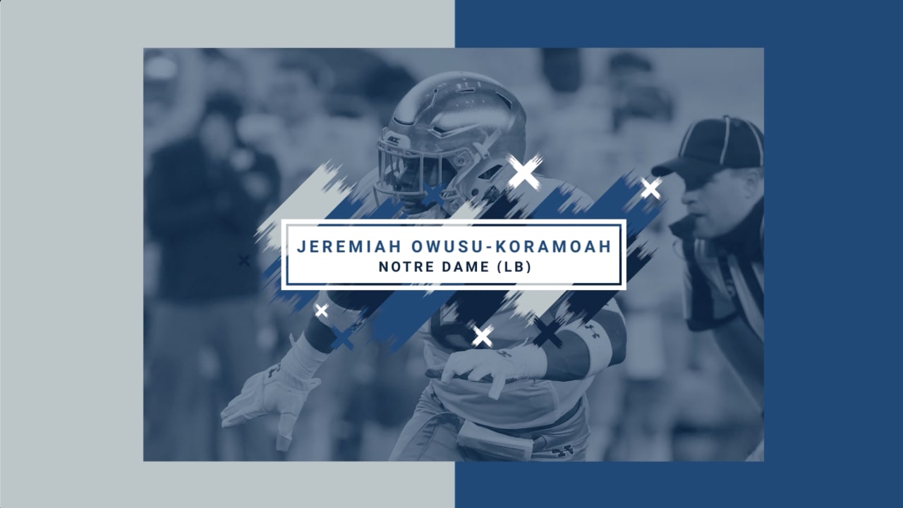 Jeremiah Owusu-Koramoah's Notre Dame pro day highlights