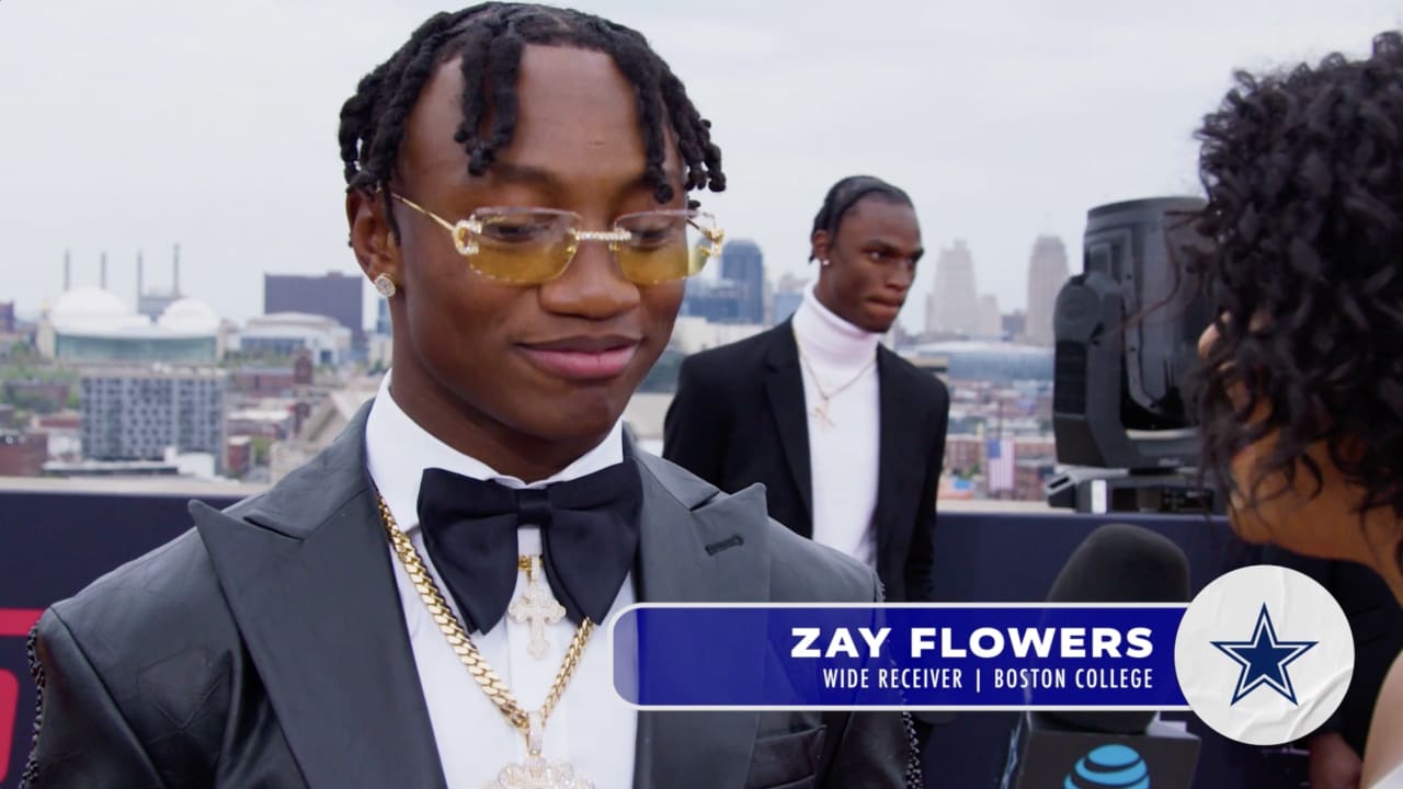 NFL Draft Red Carpet Zay Flowers 2023