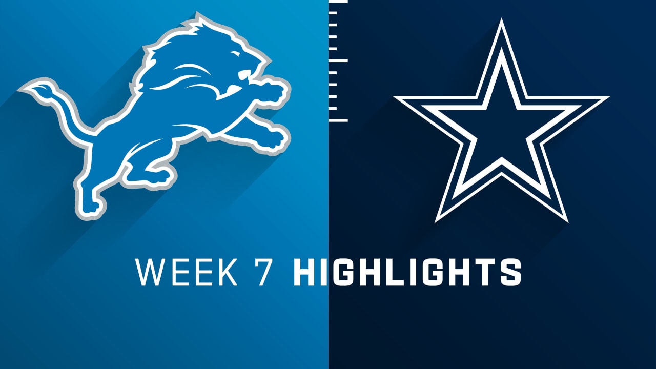 Week 7 Storyline : Dallas Cowboys vs Detroit Lions - D210SPORTS