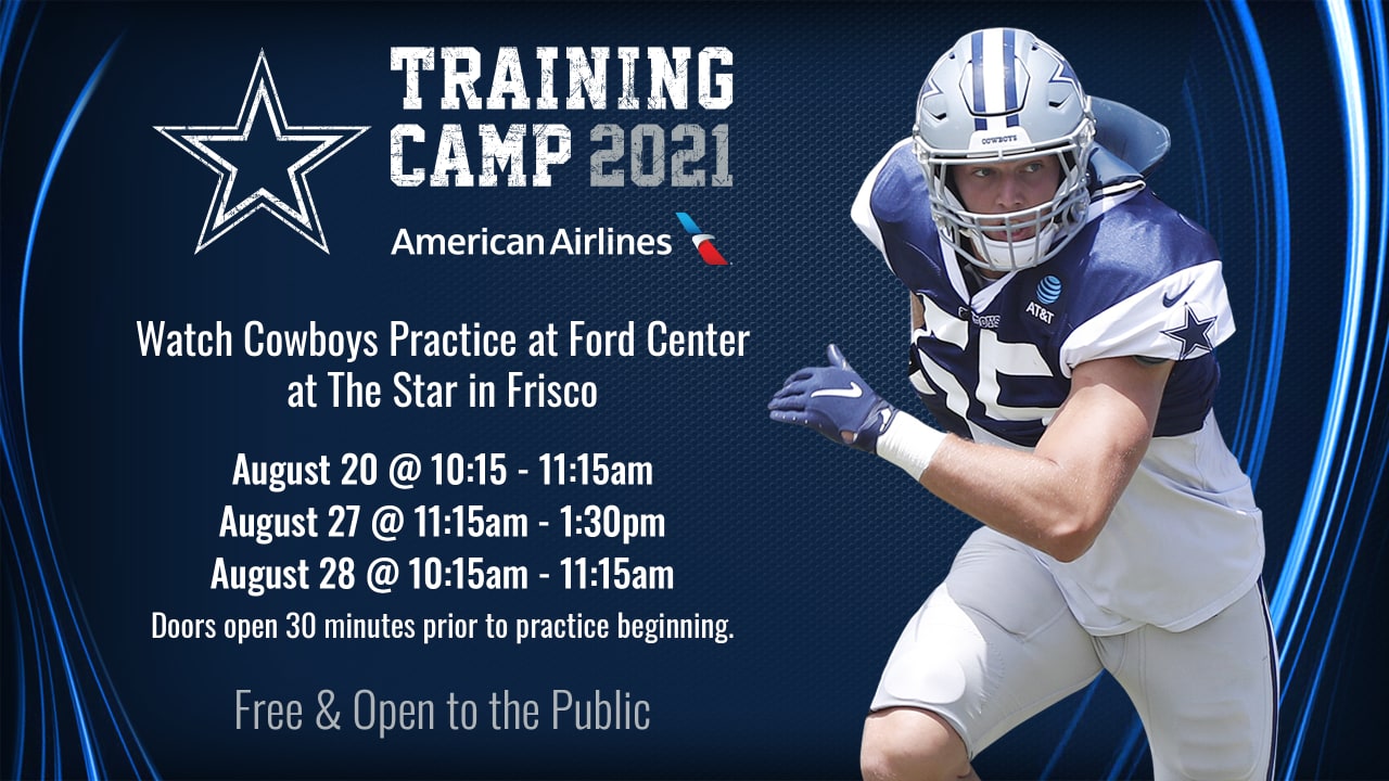 Dallas Cowboys Training Camp Info 2021