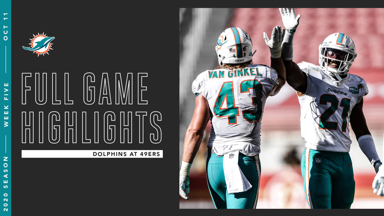 Miami Dolphins San Francisco 49ers Game Recap, Highlights