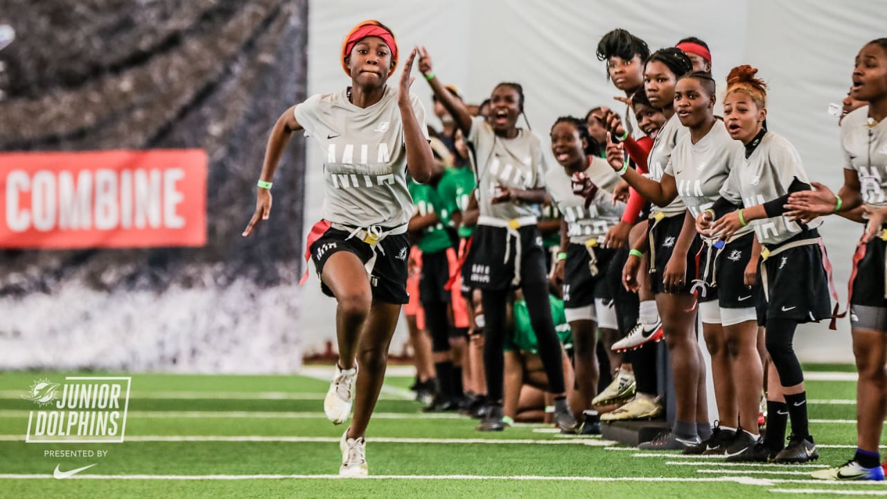 Miami Dolphins Host Girls Flag Football Combine Presented By Nike