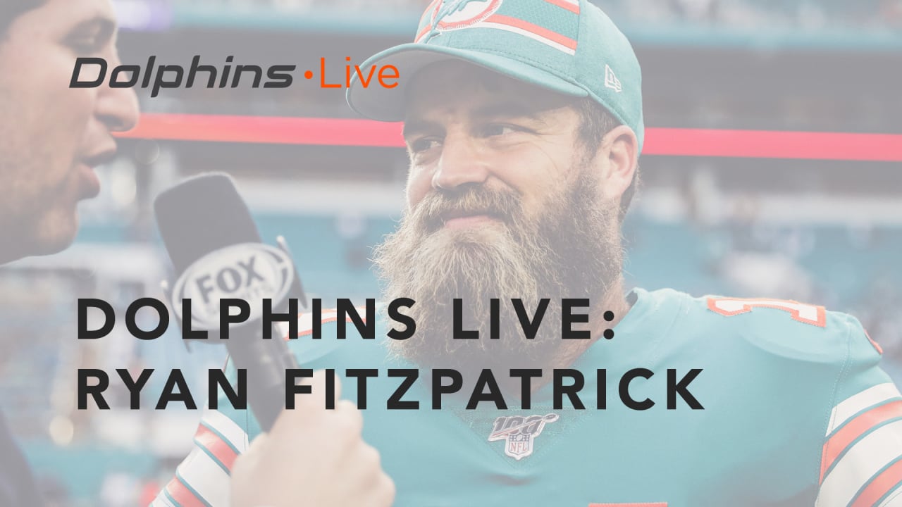 Dolphins Live: Ryan Fitzpatrick meets with the media 