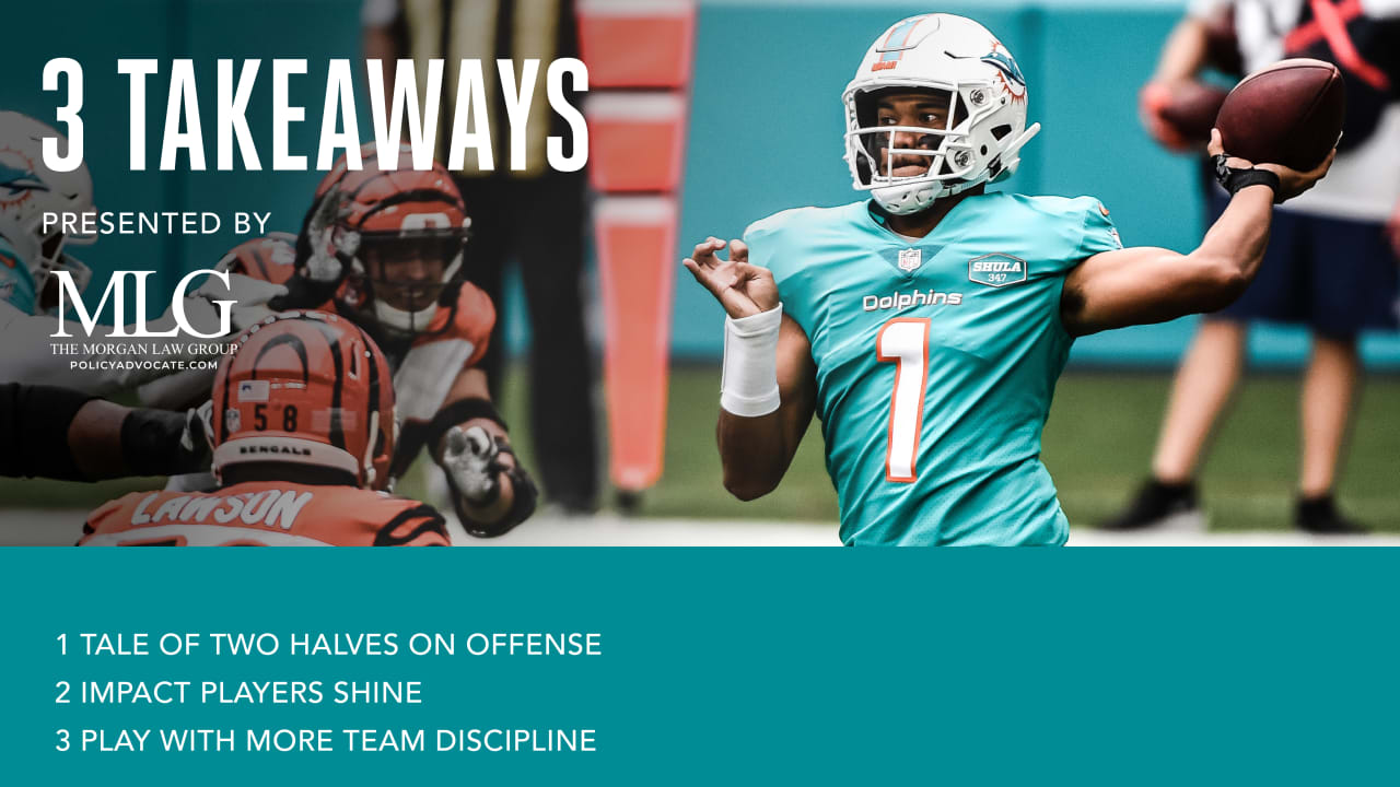 Miami Dolphins at Cincinnati Bengals - Game Takeaways - FL Teams