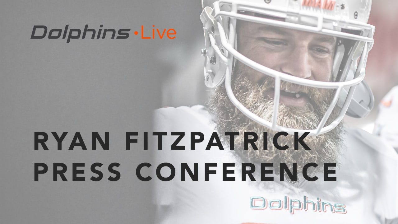 Dolphins Live: Ryan Fitzpatrick meets with the media 