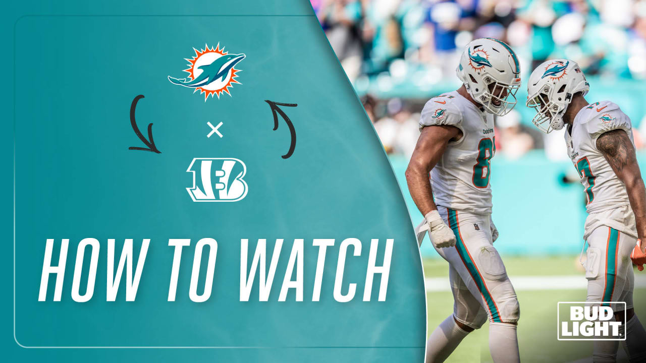 How to Watch, Stream & Listen: Miami Dolphins at Cincinnati Bengals