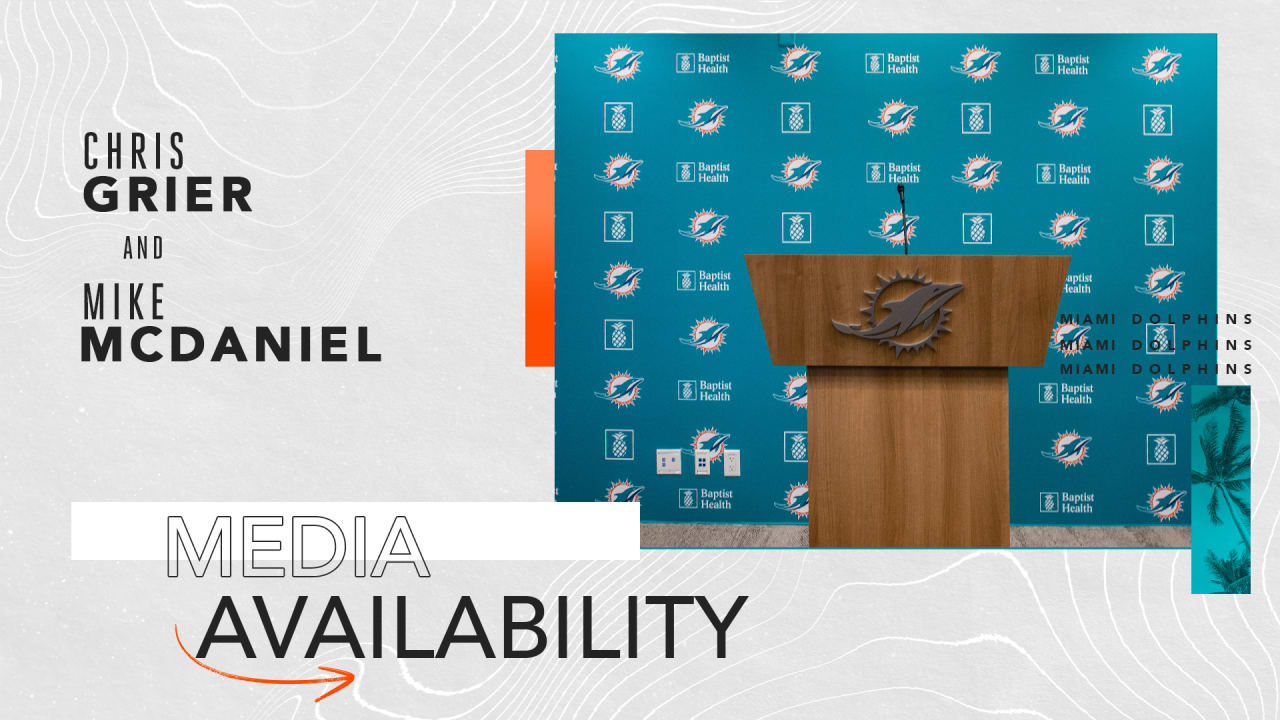 Miami Dolphins GM Chris Grier and Head Coach Mike McDaniel Meets