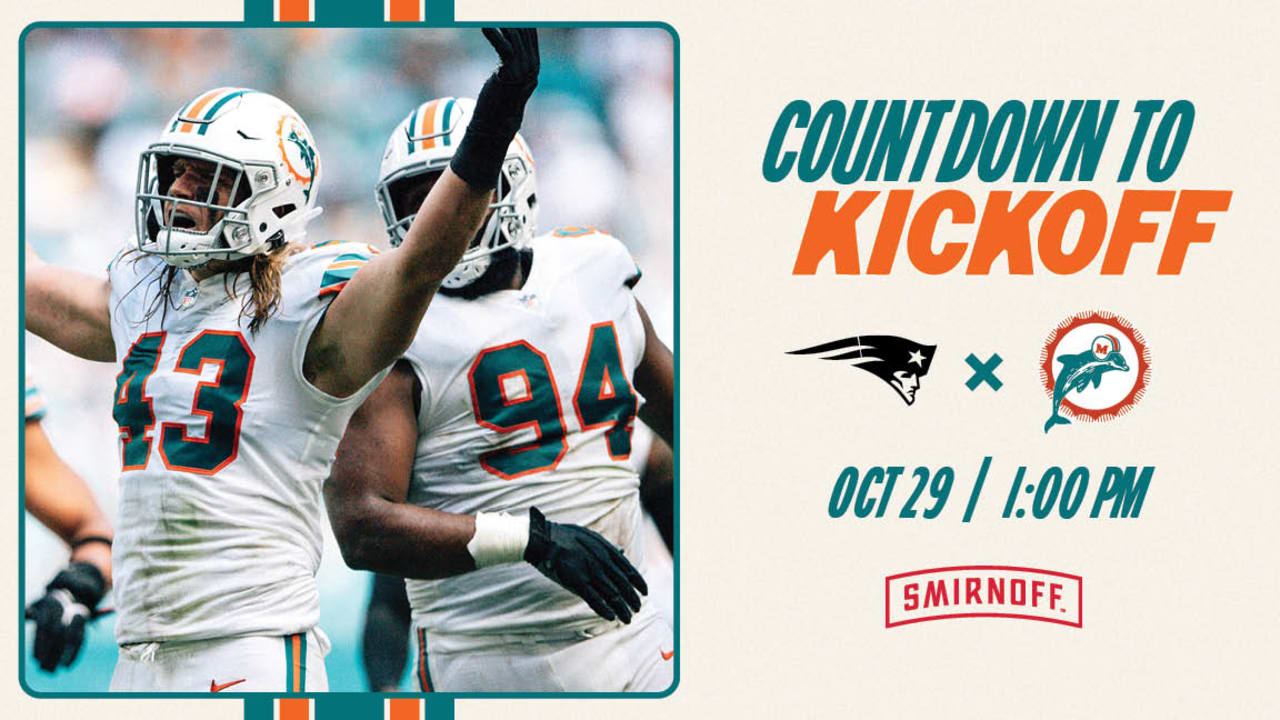 Miami Dolphins vs. New England Patriots Countdown to Kickoff