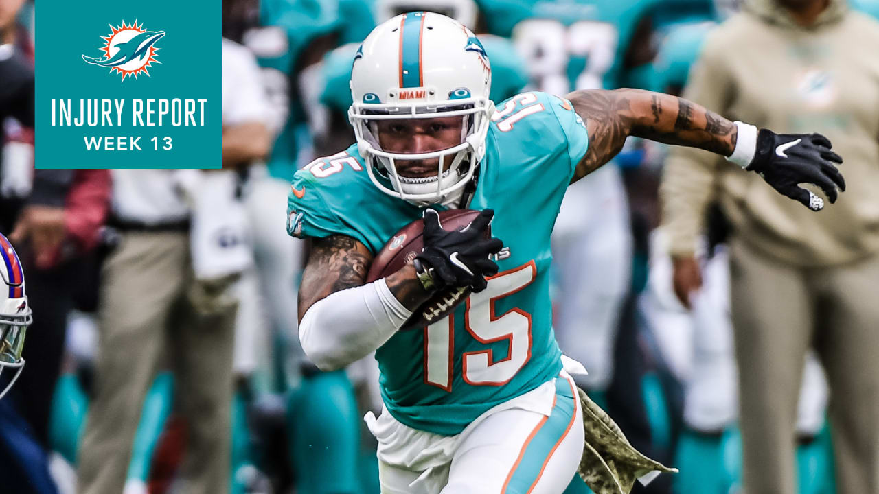 miami dolphins injury report week 13