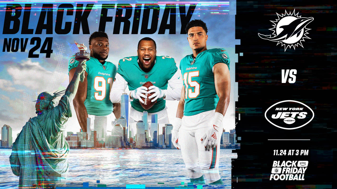 Dolphins-Jets To Clash In First NFL Black Friday Game On Prime Video