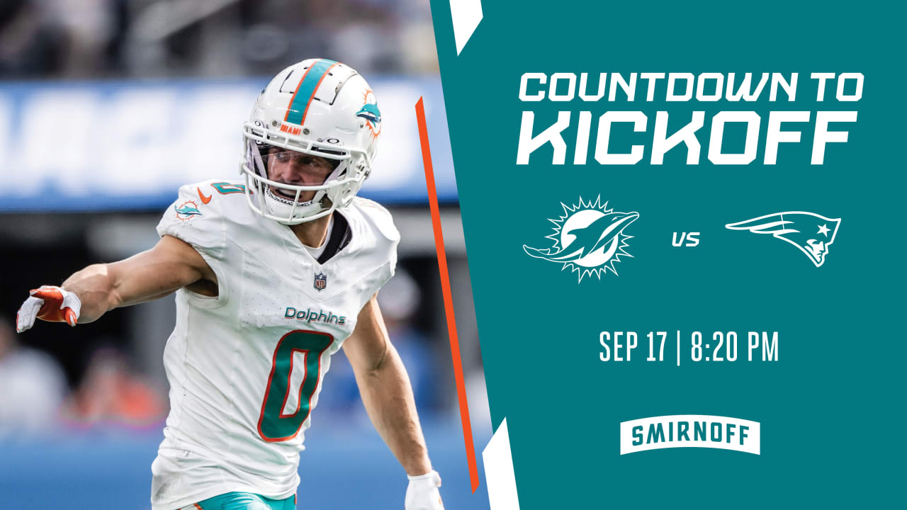 Miami Dolphins at New England Patriots: Countdown to Kickoff