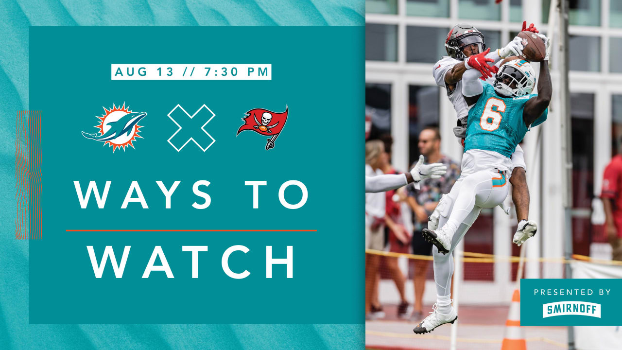 Dolphins vs. Buccaneers: NFL preseason game live streaming options,  kick-off time