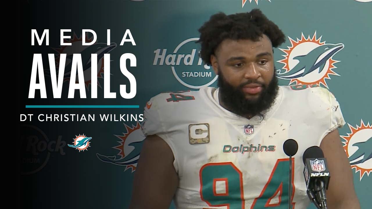 Christian Wilkins Football Paper Poster Dolphins 9 - Christian